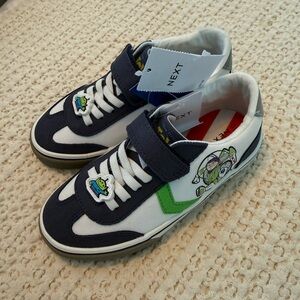 Next Direct Kids Sneakers with Navy and Green Accents